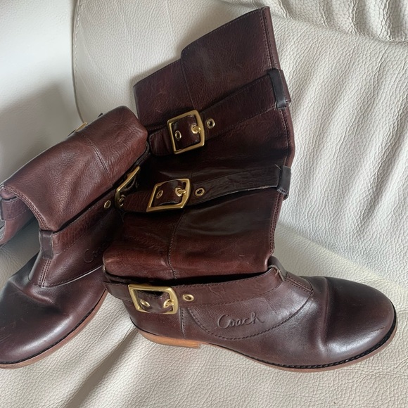 COACH est.1941 Leather Boots.,Leather inside, Jordan 6 1/2 B.Good used Condition - Picture 10 of 12